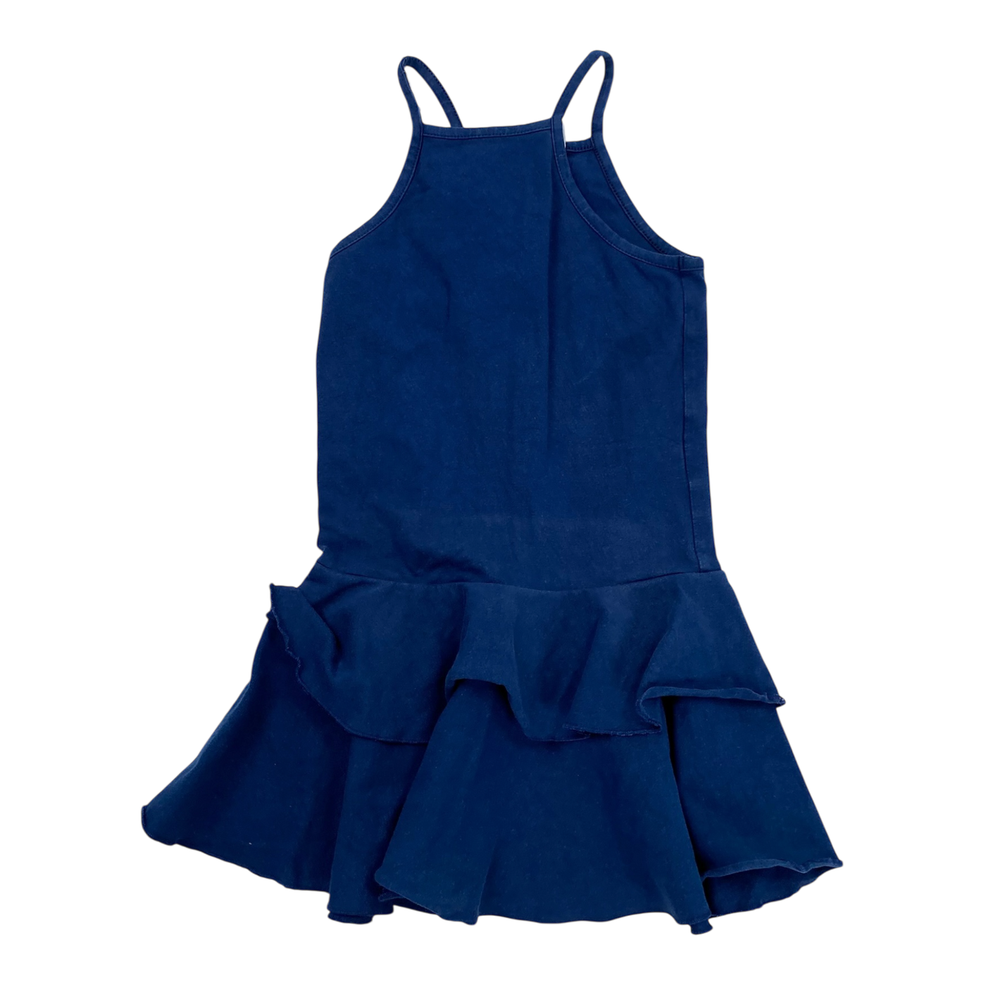 Gugguu spagetti frilla dress, navy blue | 98cm