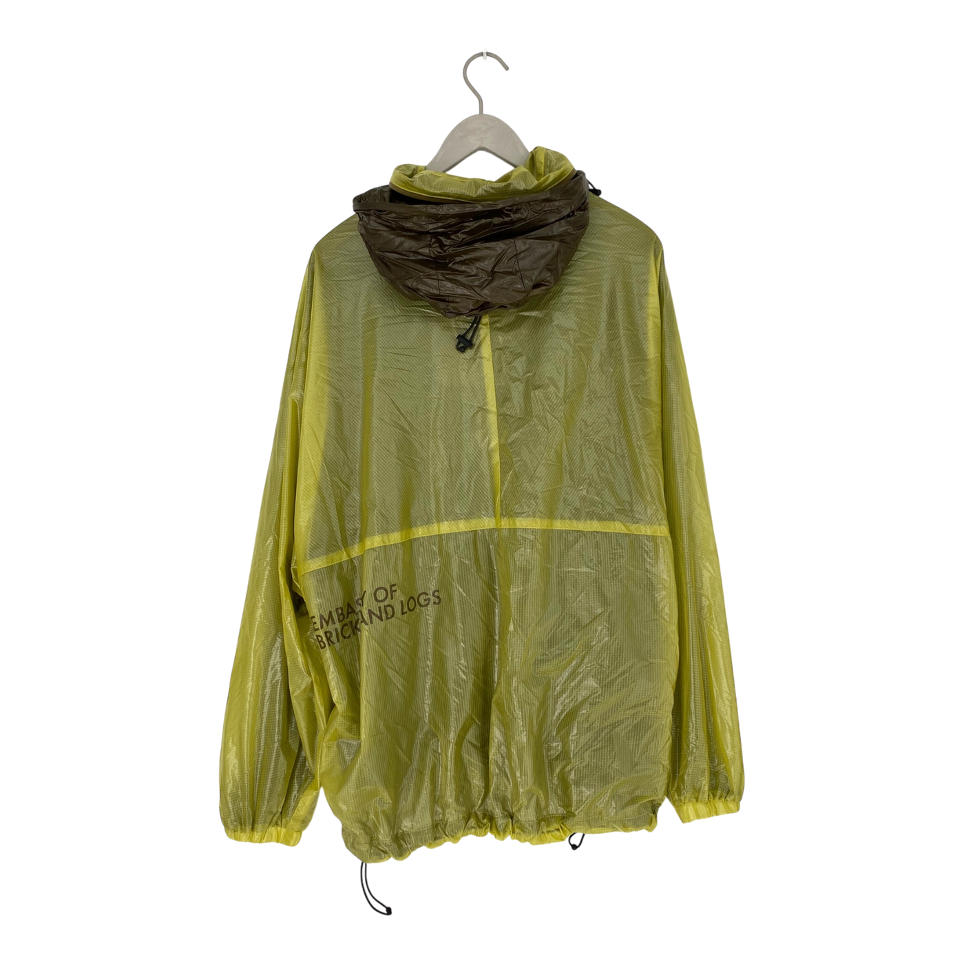 Embassy of Bricks and Logs marpak rain jacket, olive green | woman L