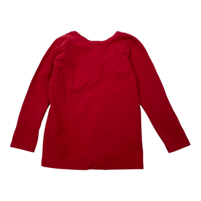 Kaiko cross shirt, fire brick | 110/116cm