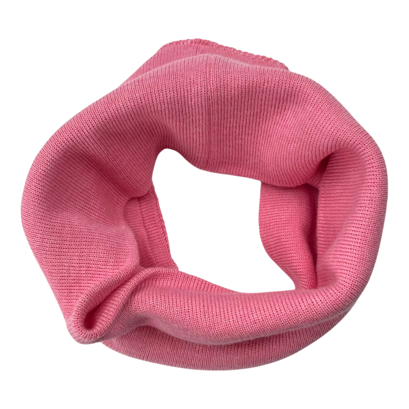 Metsola knitted cotton tube scarf, pink | onesize