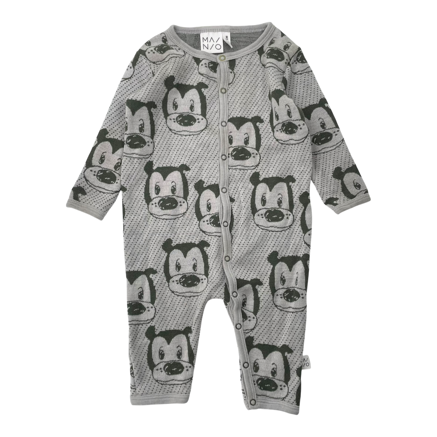 Mainio merino wool jumpsuit, bear | 62/68cm