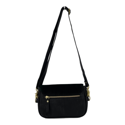 Holzrichter leather crossbody bag, black