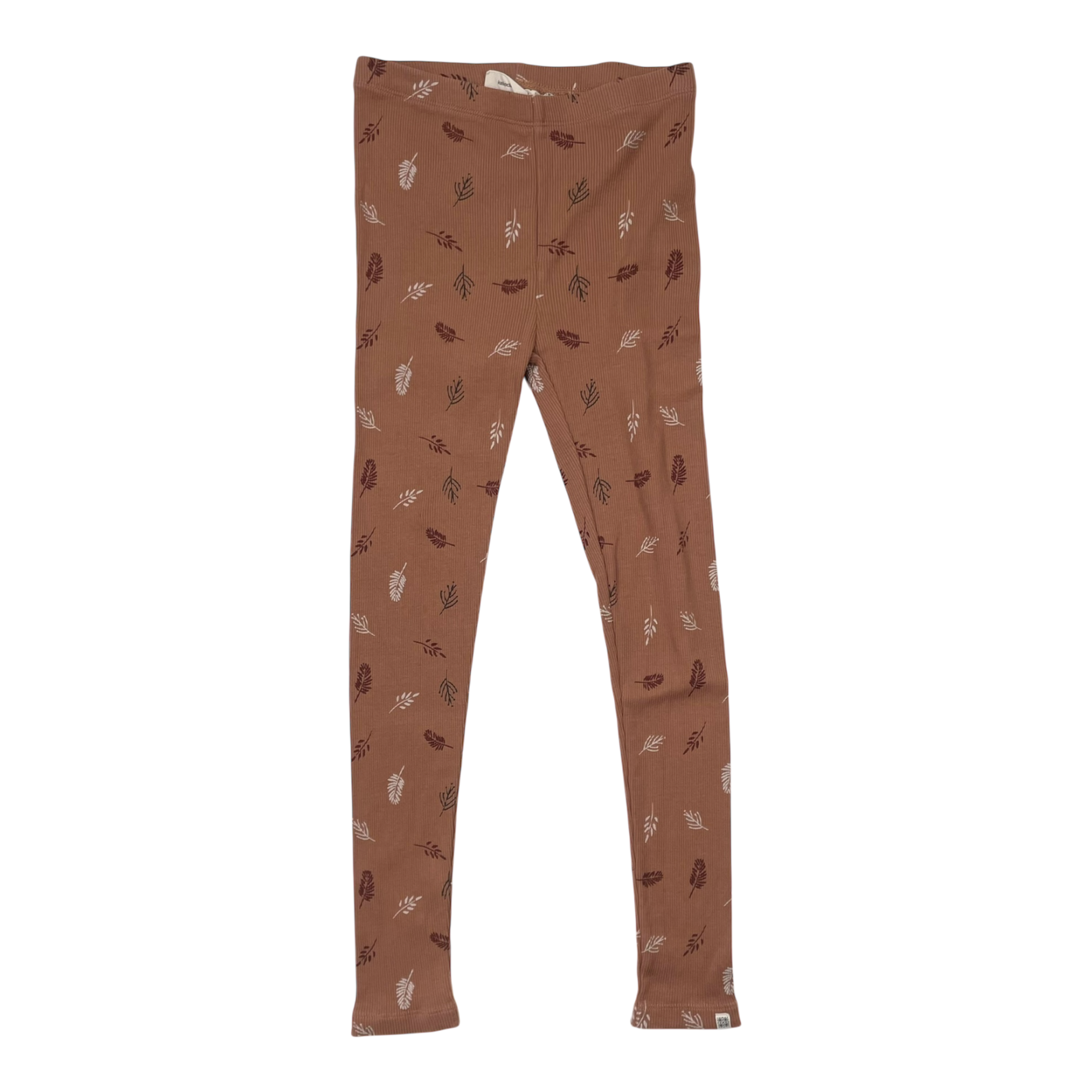 Kaiko rib leggings, leaf | 122/128cm