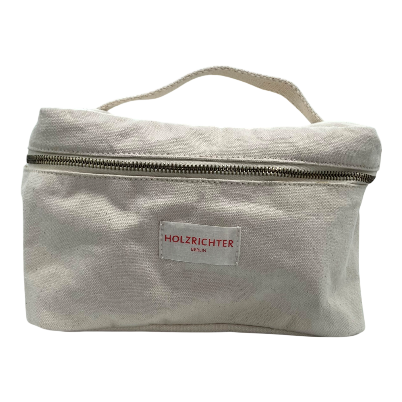 Holzrichter canvas toiletry bag, cream