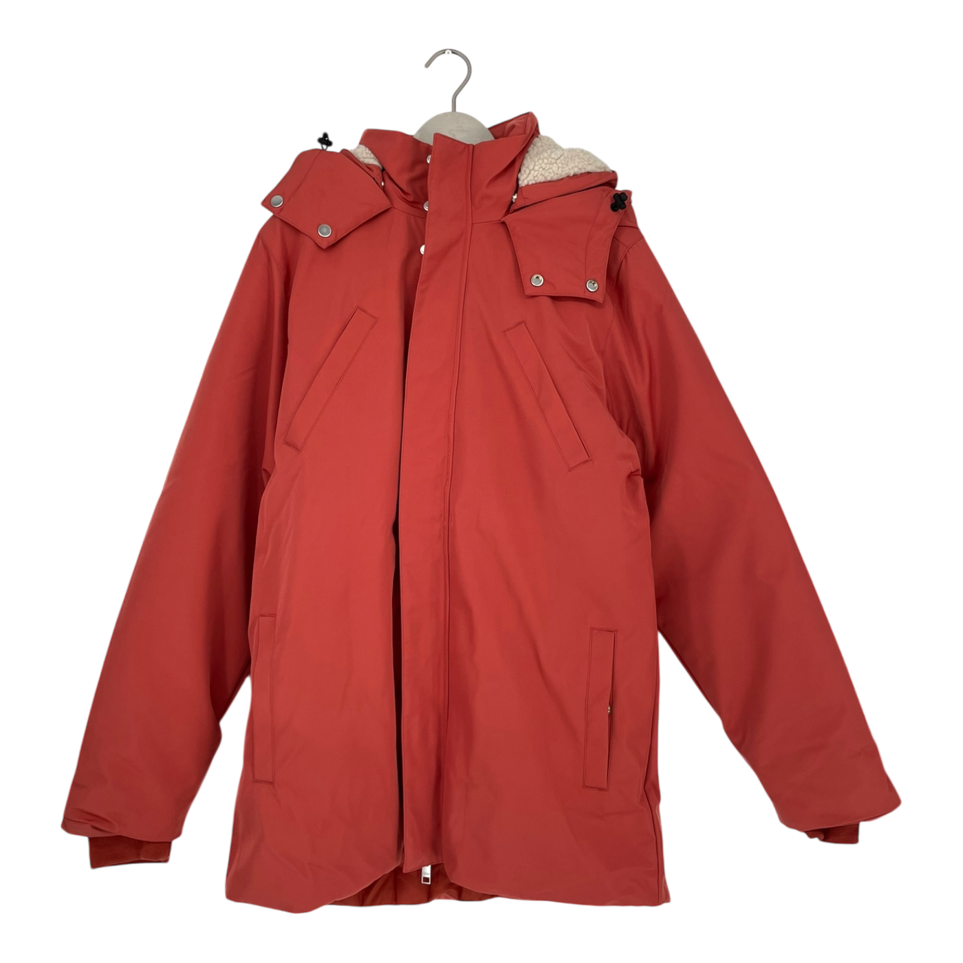 Embassy of Bricks and Logs fairview parka jacket, brick red | unisex L