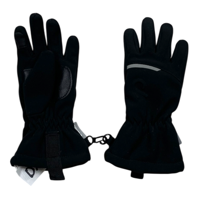Reima softshell gloves, black | 1-2y