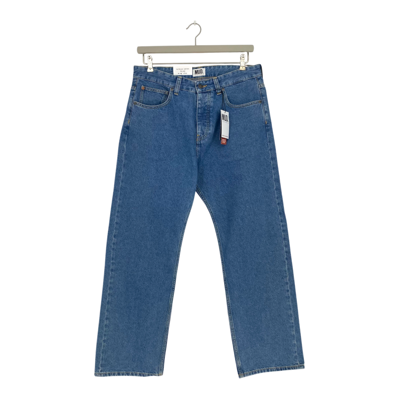 Mud Jeans alex loose jeans, light denim blue | man 33/32