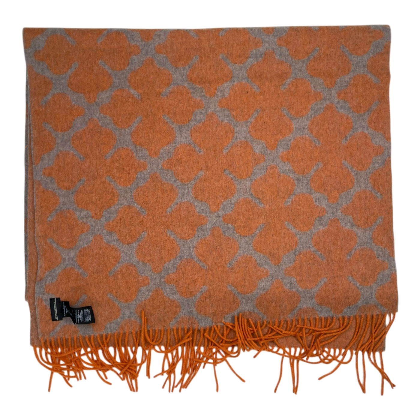 By Malene Birger scarf, orange/grey