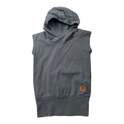 Blaa hooded shirt, grey | 98/104cm