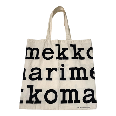 Marimekko logo bag, black & ivory | onesize