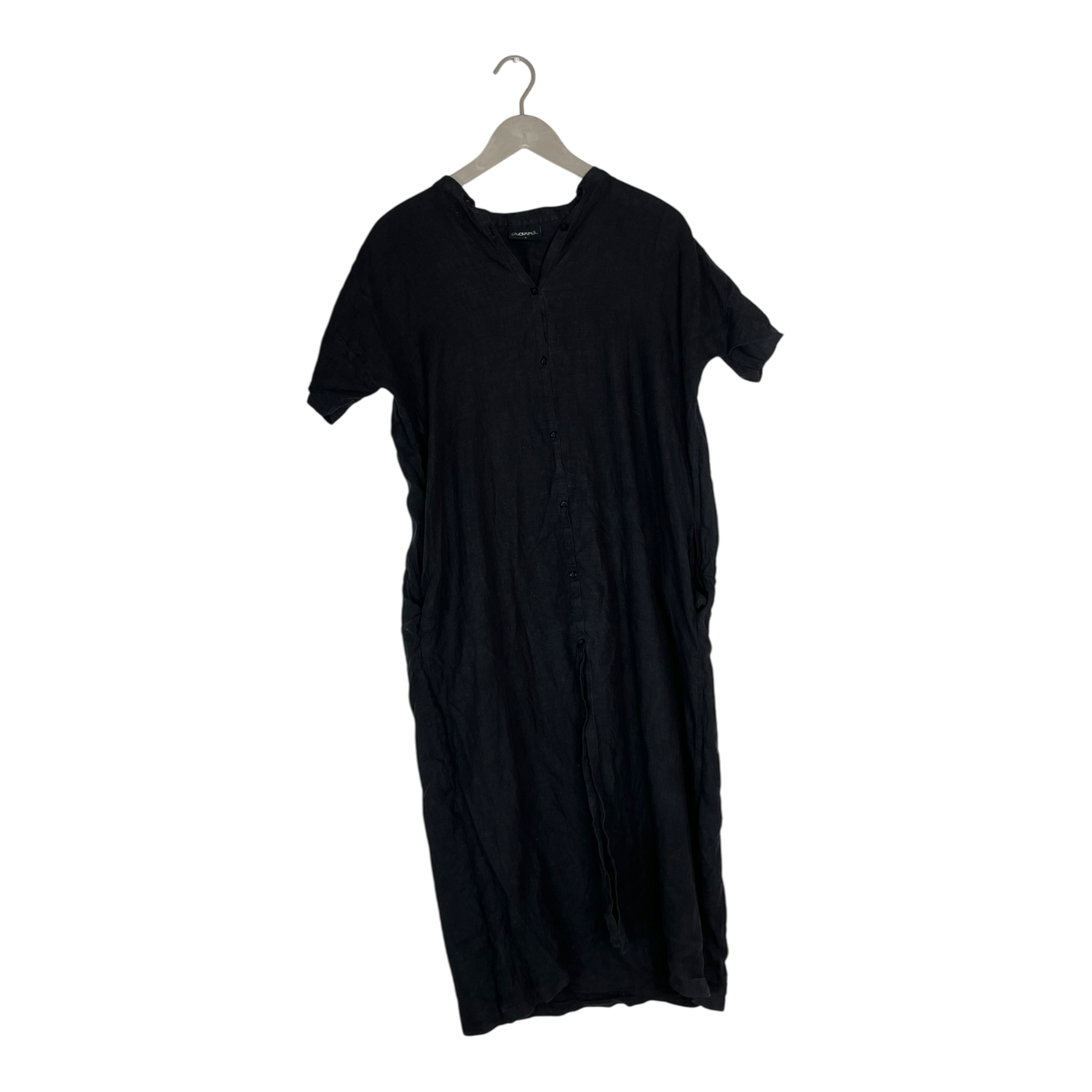 Aarre malla linen dress, black | woman M