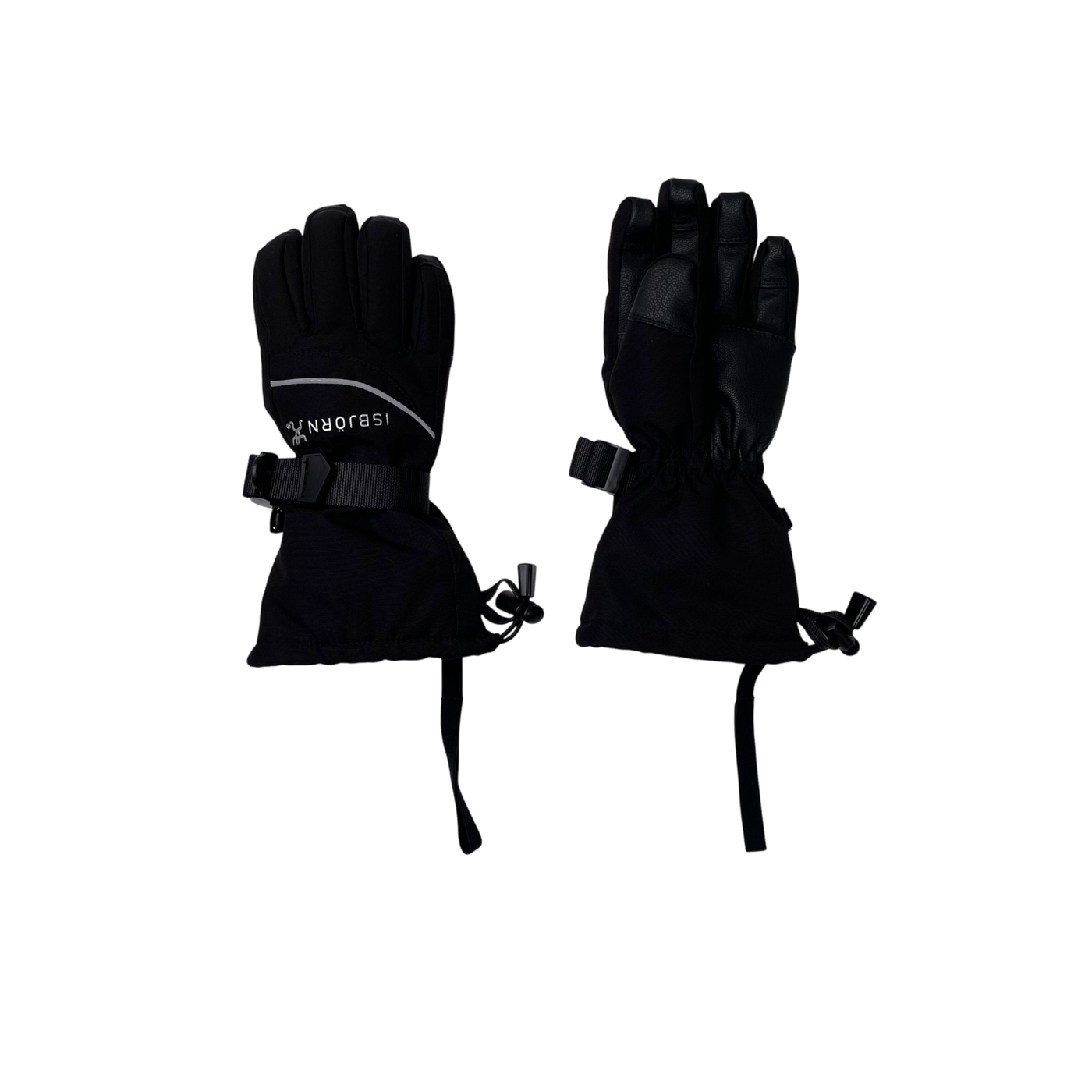 Isbjörn tundra winter gloves, black | 7-8y