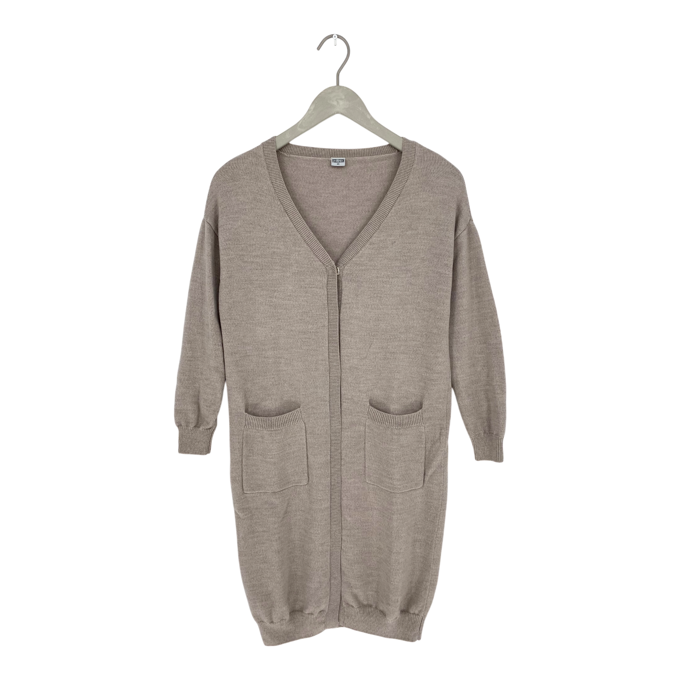 R-Collection Woll-Strickjacke, Sand | Frau XS