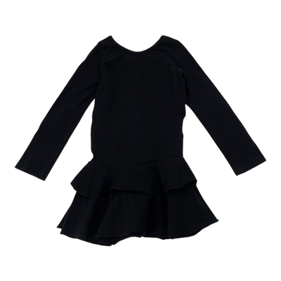 Gugguu frilla dress, black | 80cm