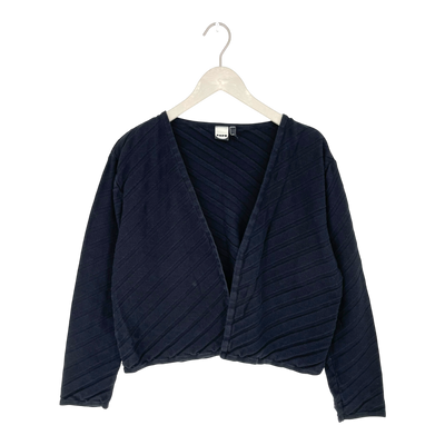 Papu cropped petit cotton cardigan, black | woman M/L