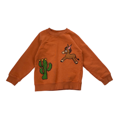 Mini Rodini sweatshirt, mahogany | 116/122cm