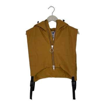 Embassy of Bricks and Logs steeton hood vest, tan | onesize