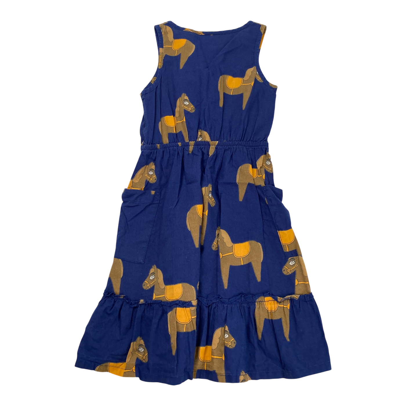 Mini Rodini woven dress, horse | 92/98cm