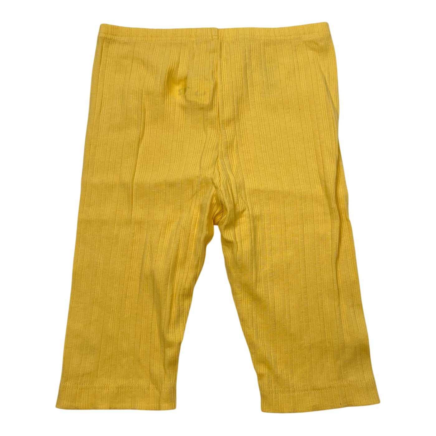 Metsola rib biker shorts, yellow | 134/140cm