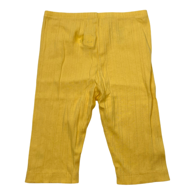 Metsola rib biker shorts, yellow | 134/140cm
