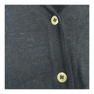 Alpa silent alpaca wool cardigan, midnight blue | woman L