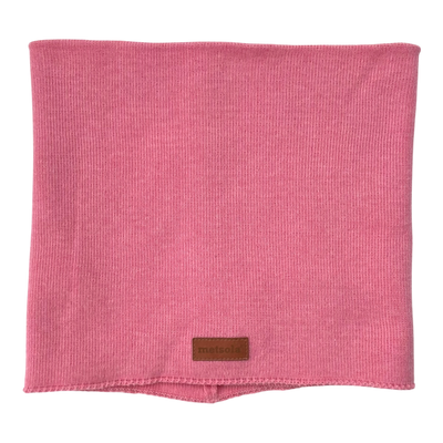 Metsola knitted cotton tube scarf, pink | onesize