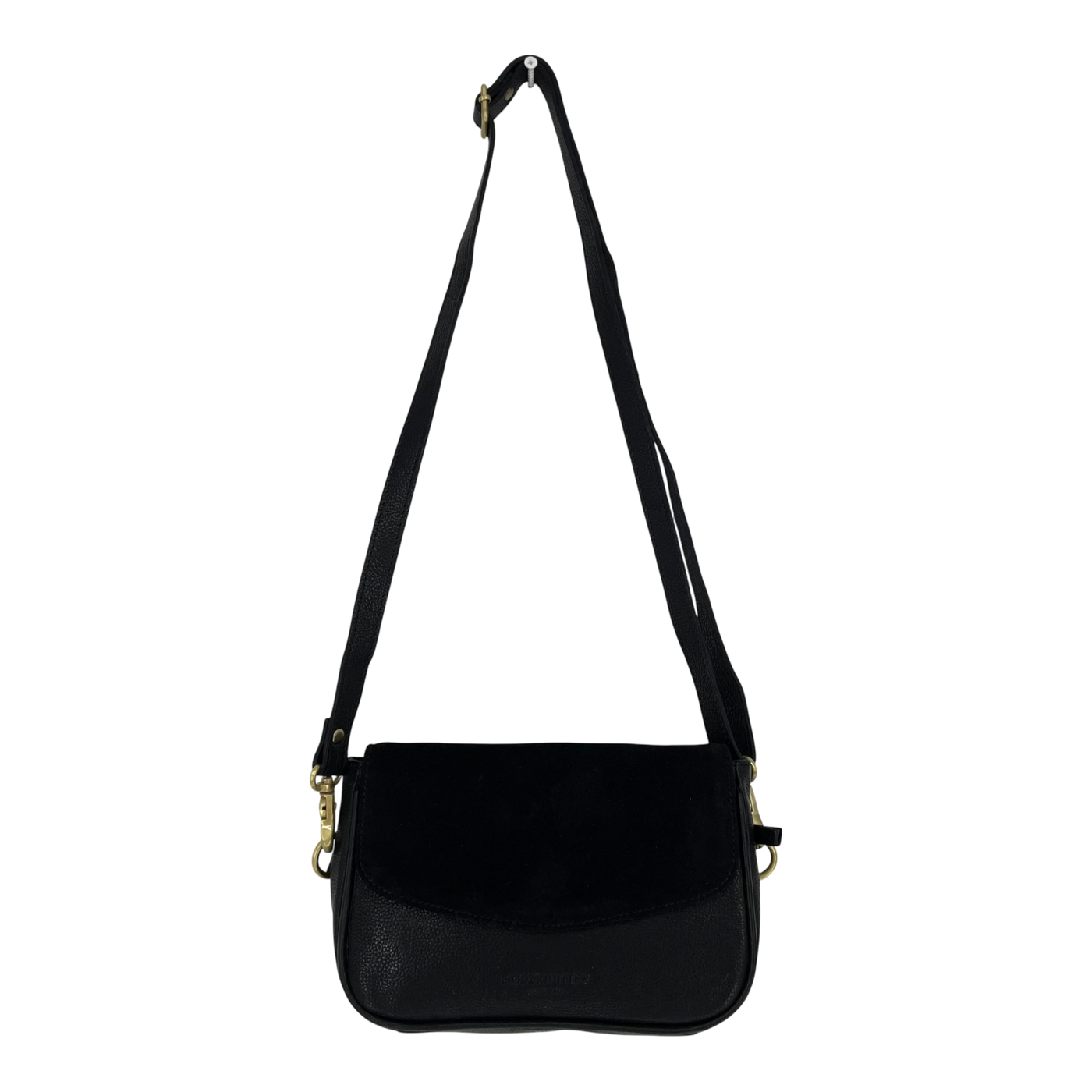 Holzrichter leather crossbody bag, black