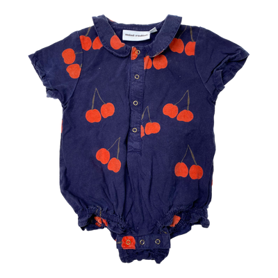 Mini Rodini wowen body, cherry | 68/74cm