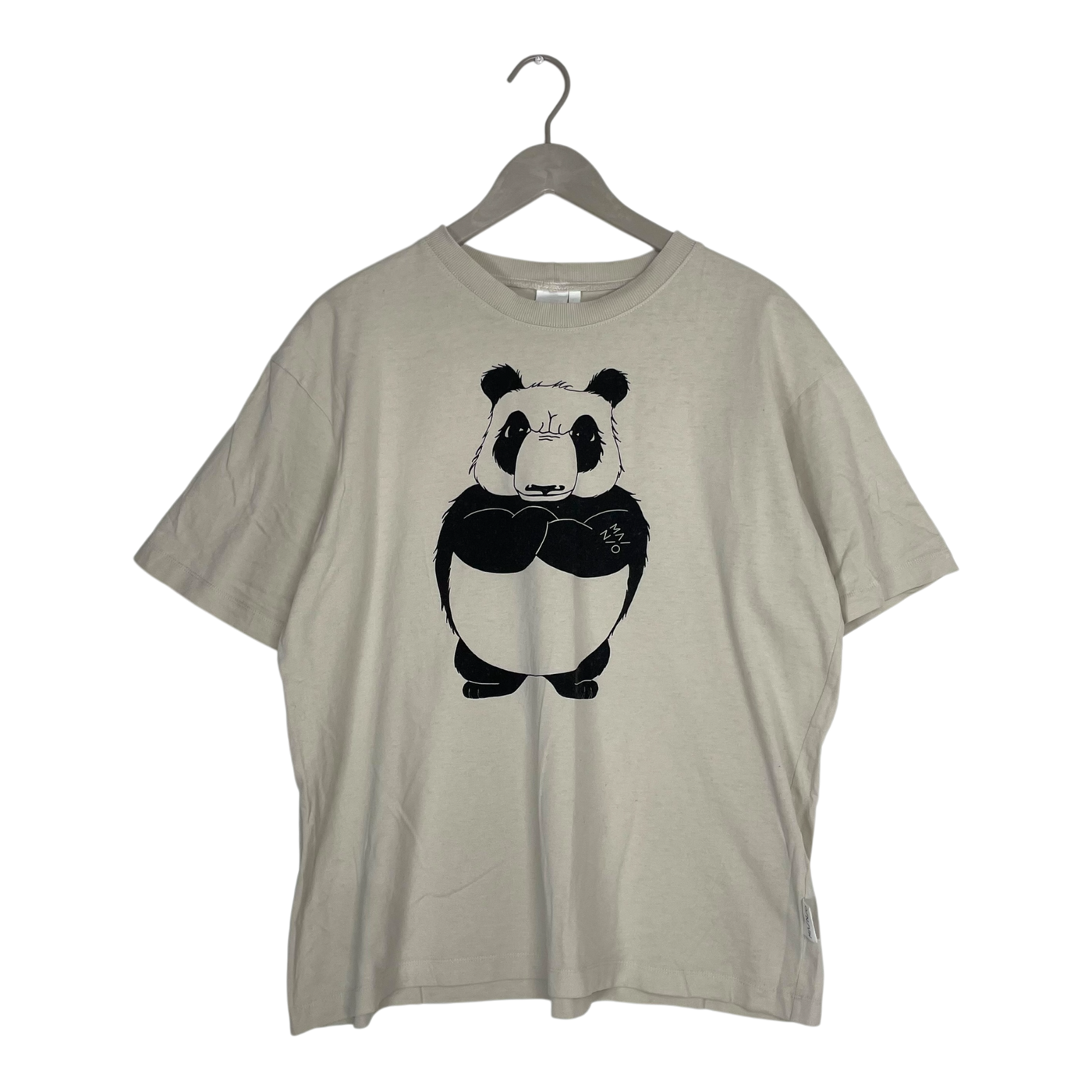 Mainio angry panda t-shirt, almond | unisex S/M