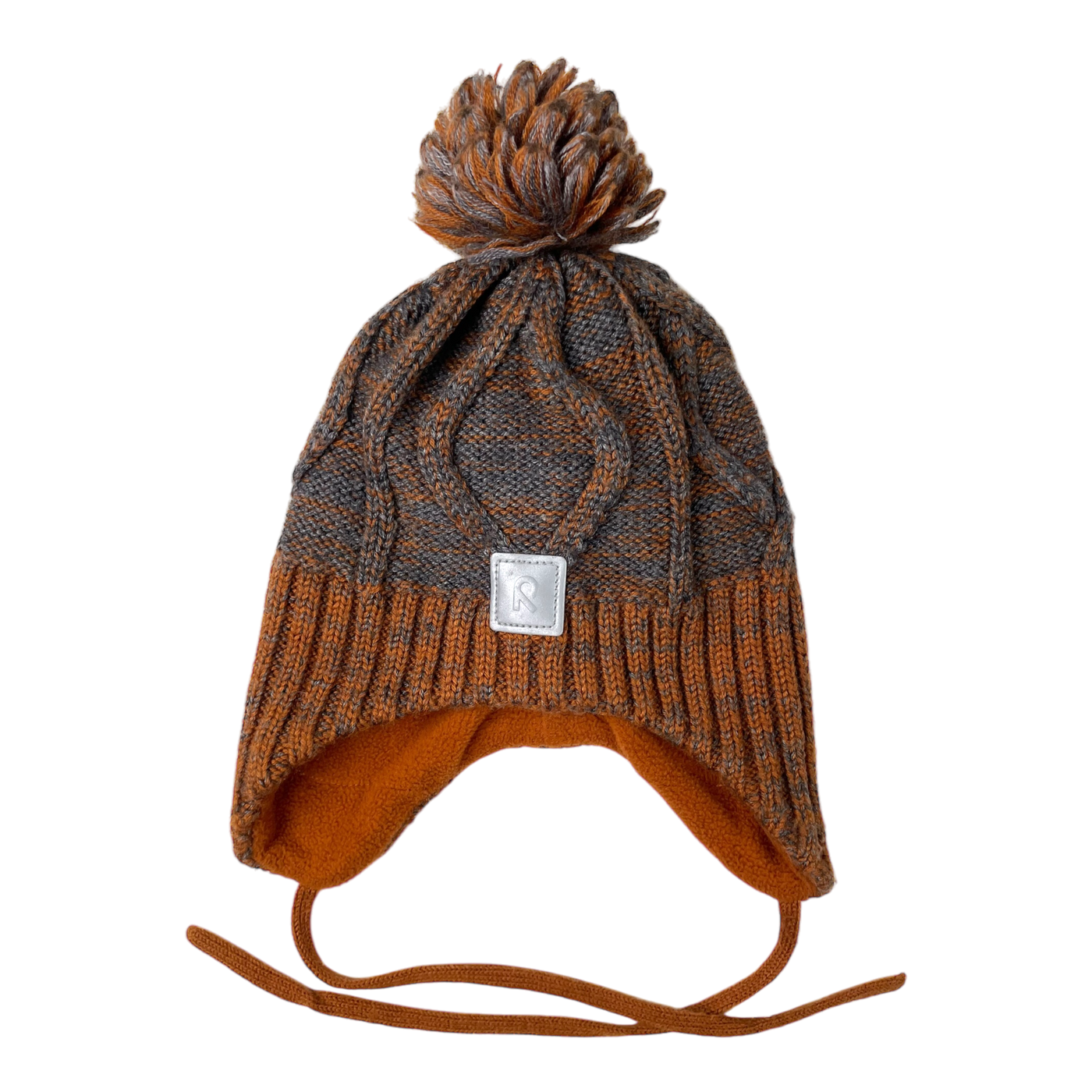 Reima wool beanie, brown/grey | 9-12m