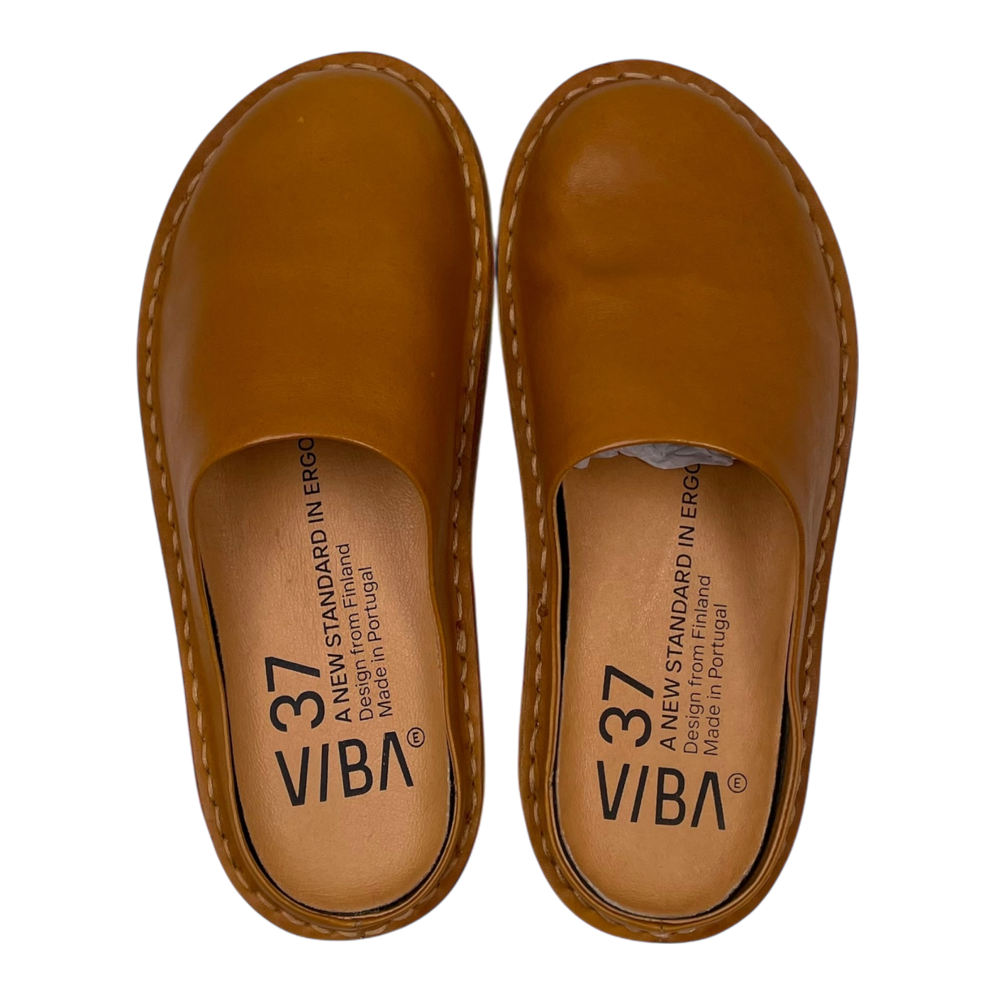 VIBAe Roma leather slippers, sunflower yellow | 37