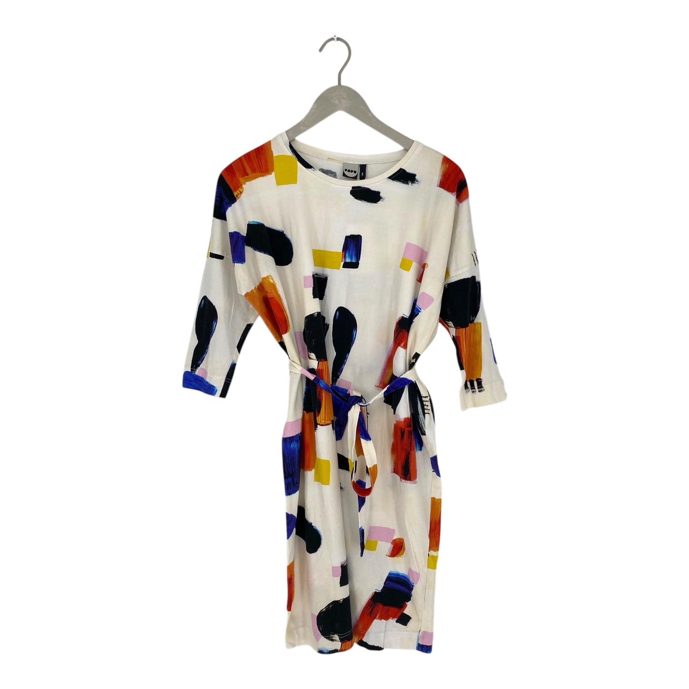 Papu belted tricot dress, cream | woman S