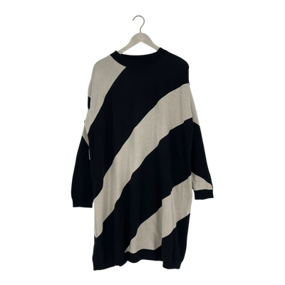 Papu knitted dress, stripes | woman L/XL