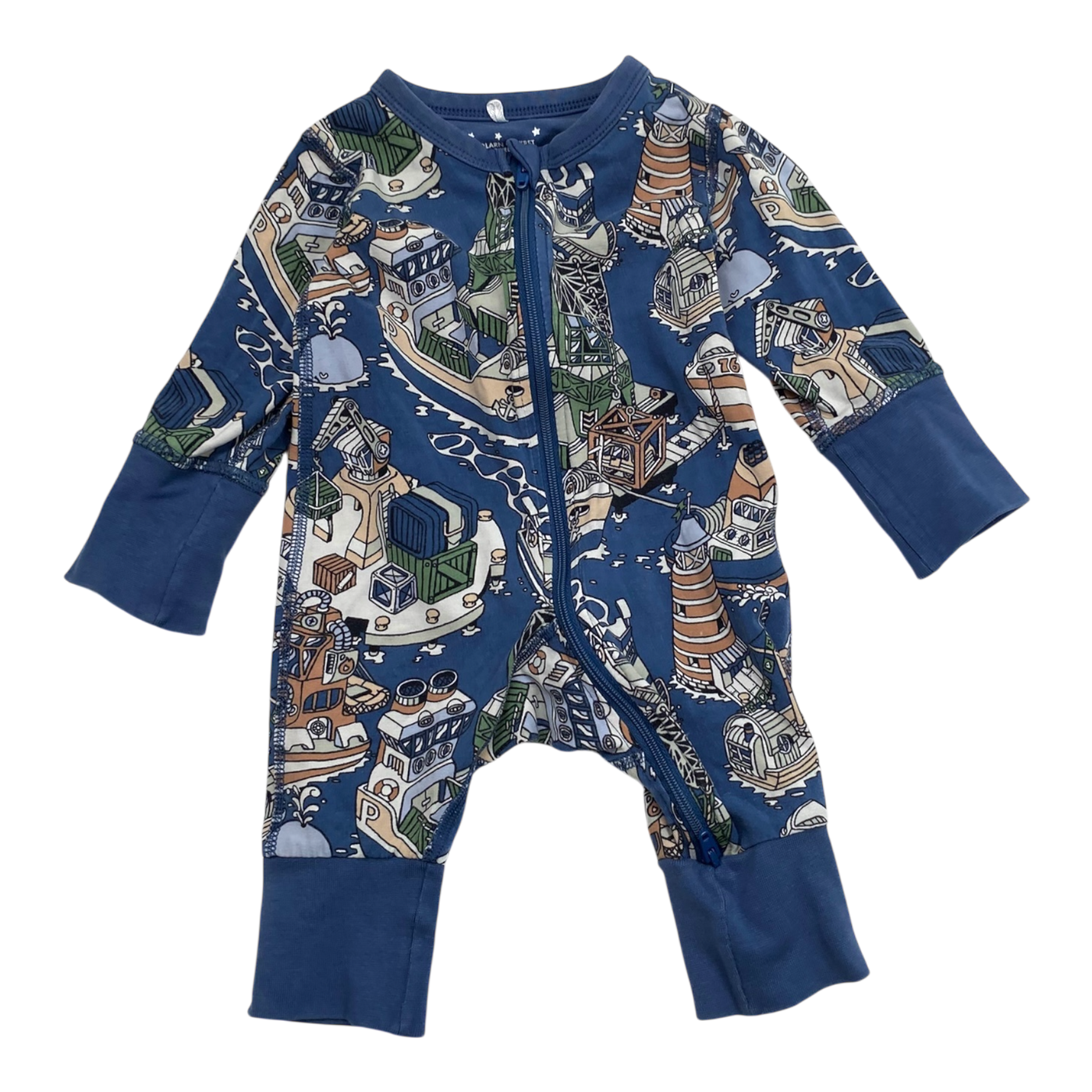Polarn O. Pyret jumpsuit, blue | 50/56cm