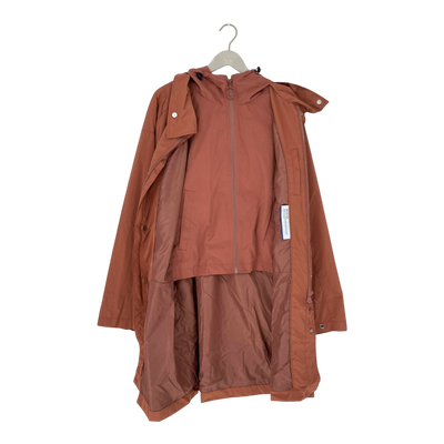 Embassy of Bricks and Logs teabeak parka, red earth | unisex L