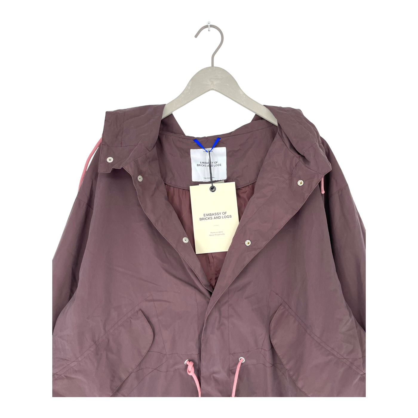 Embassy of Bricks and Logs bundaberg coat, plum | woman S