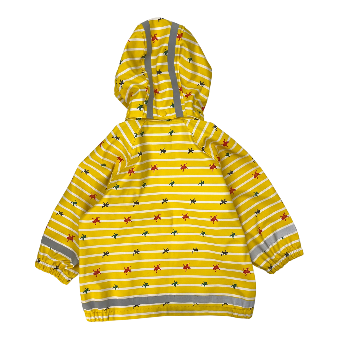 Polarn o. Pyret -Regenjacke, gelbe Streifen | 86/92 cm