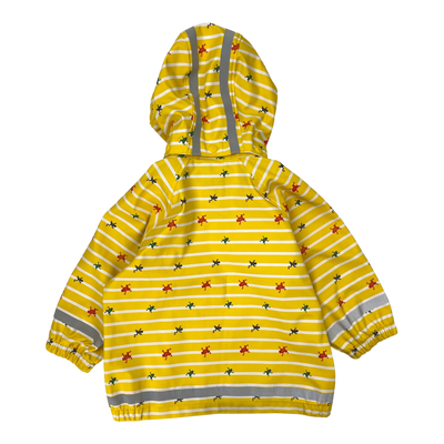 Polarn o. Pyret -Regenjacke, gelbe Streifen | 86/92 cm