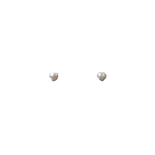 Lumoava hali stud earrings, silver