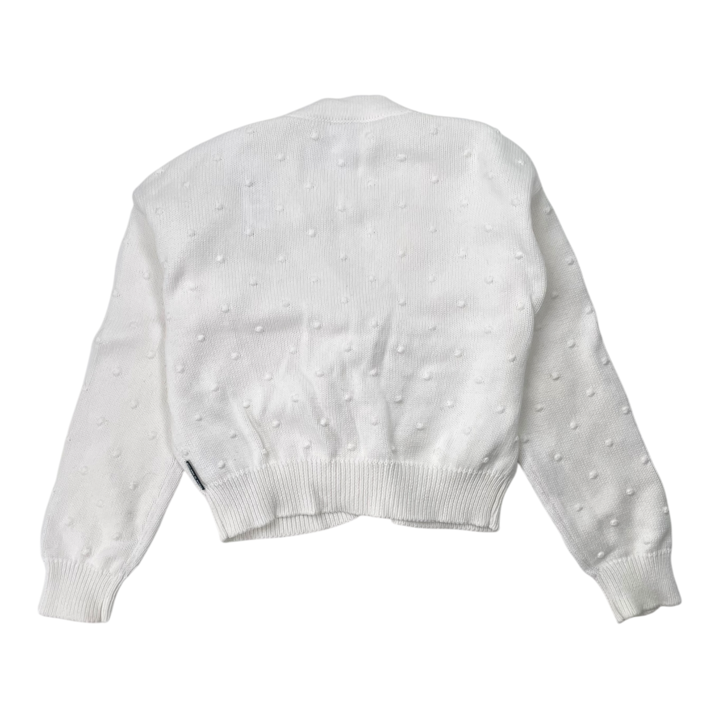 Polarn O. Pyret knit cardigan, white | 134cm