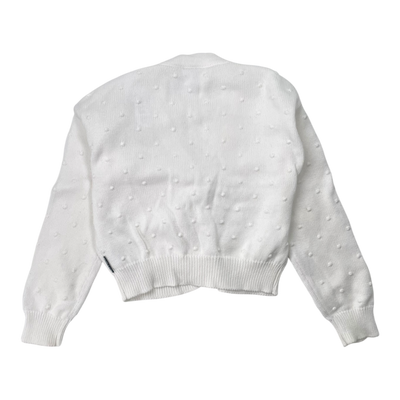 Polarn O. Pyret knit cardigan, white | 134cm
