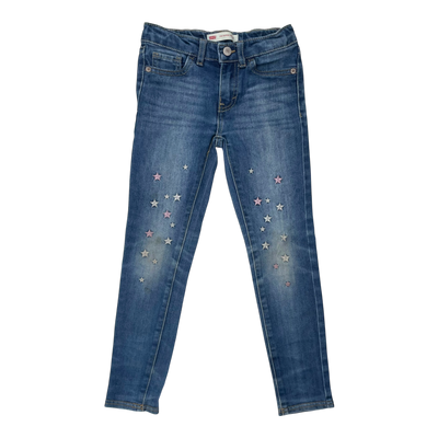 Levi's 710 super skinny jeans, star embroidery | 116/122cm