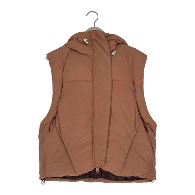 Embassy of Bricks and Logs andora puffer vest, shadow rose | woman S