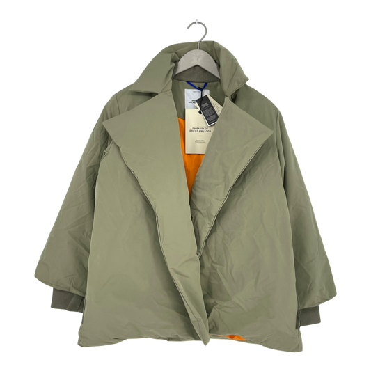 Embassy of Bricks and Logs avalon puffer jacket, pale olive | unisex S