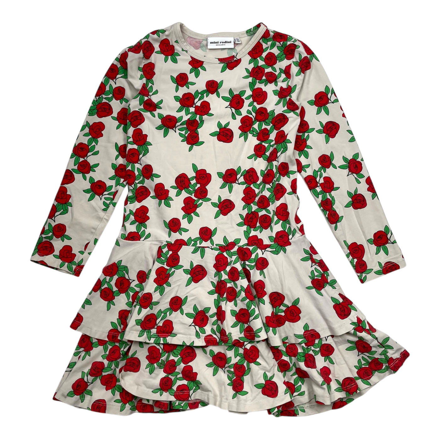 Mini Rodini dress, roses | 128/134cm
