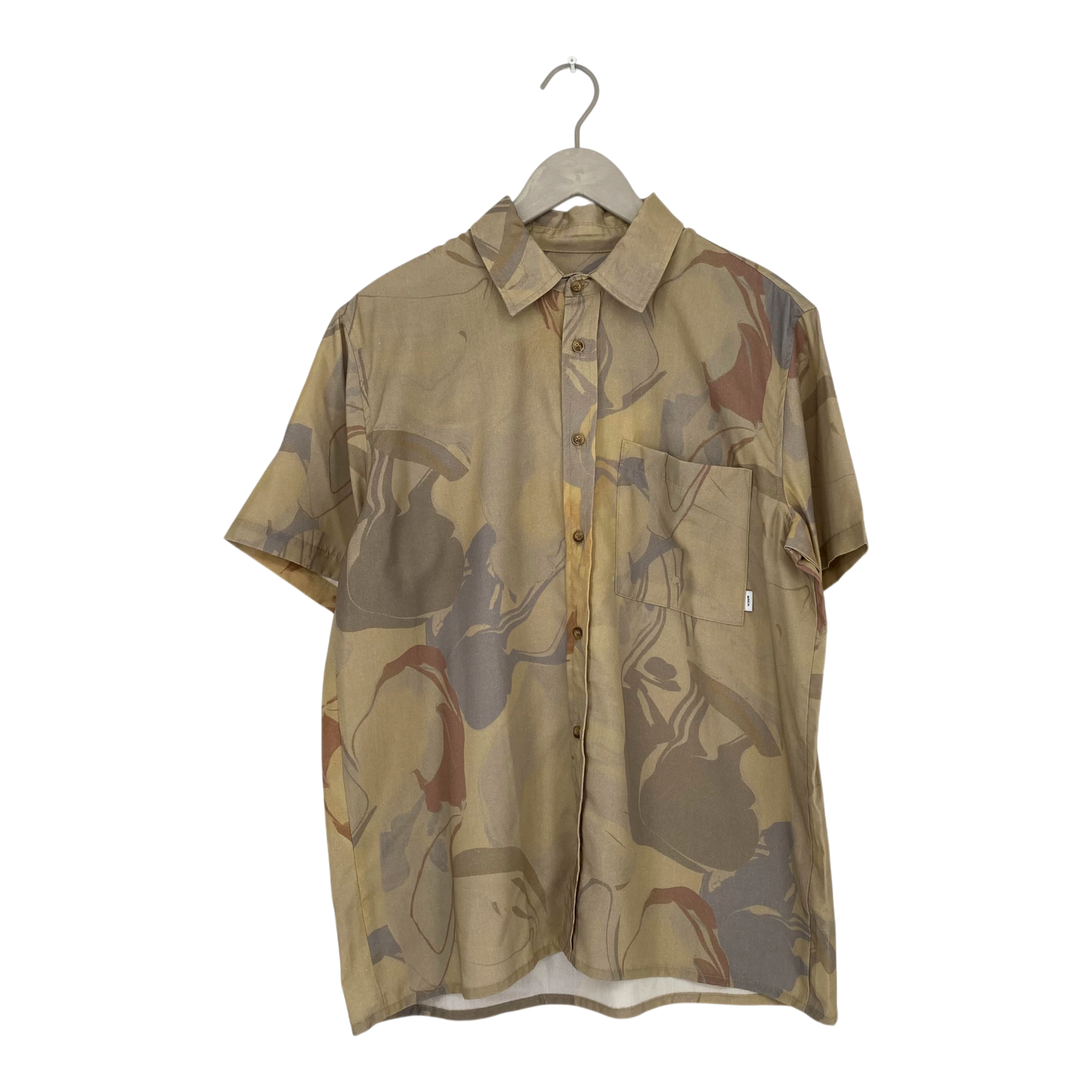 Makia woven shirt, abstract | man M