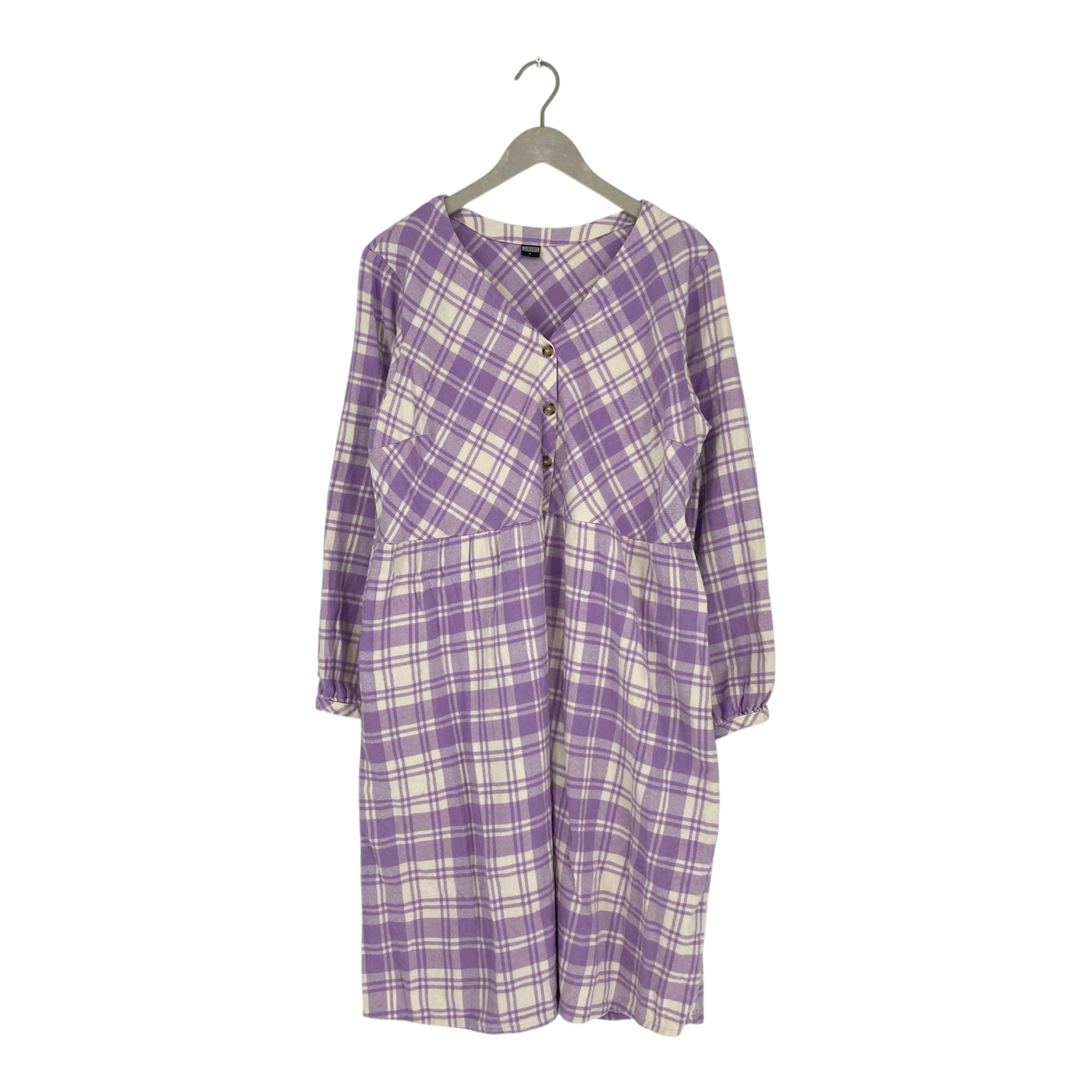 R-Collection flanel dress, lavender | woman L