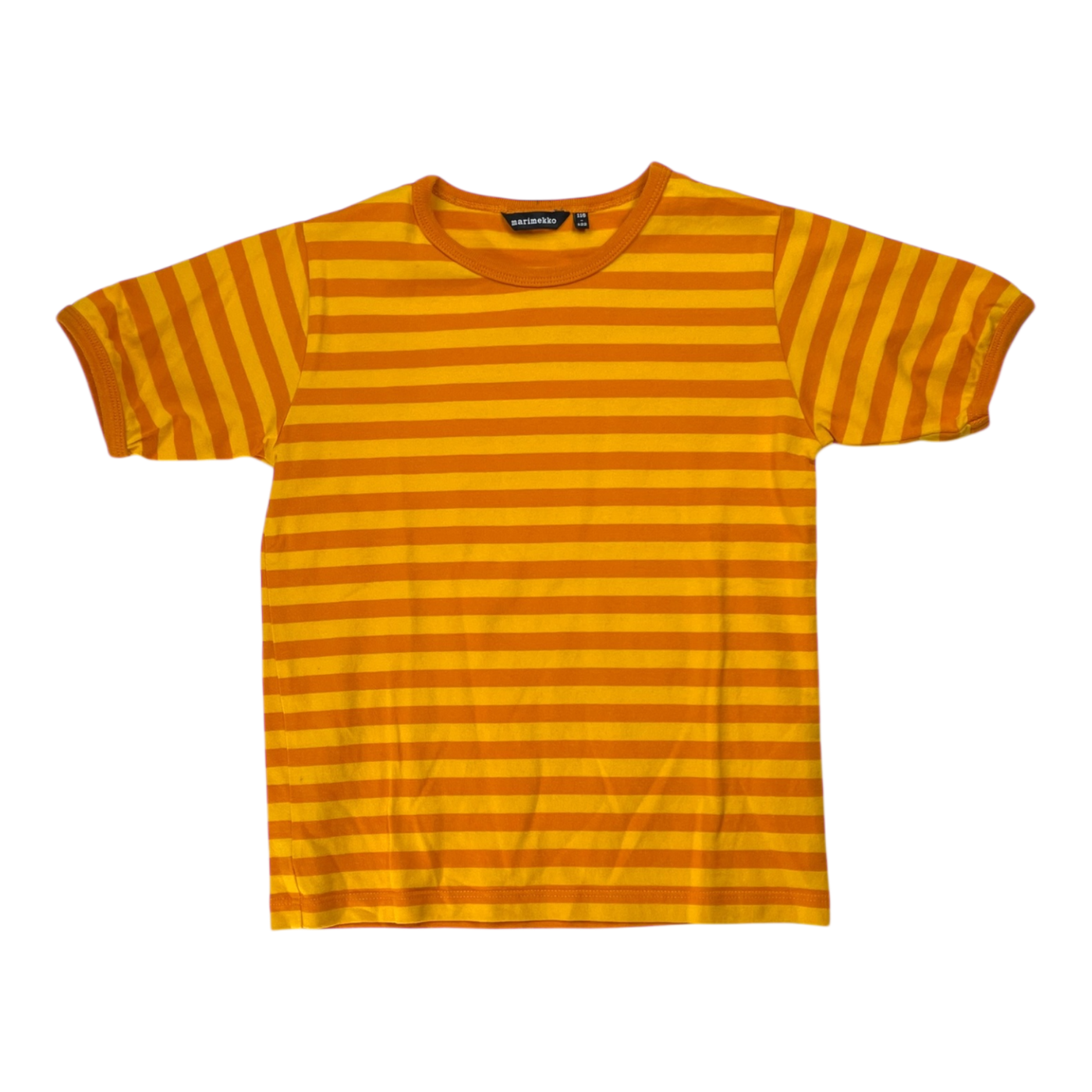 Marimekko stripe t-shirt, yellow | 116/122cm