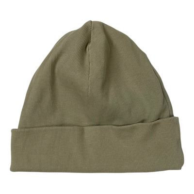 Metsola rib beanie, tea green | adult onesize