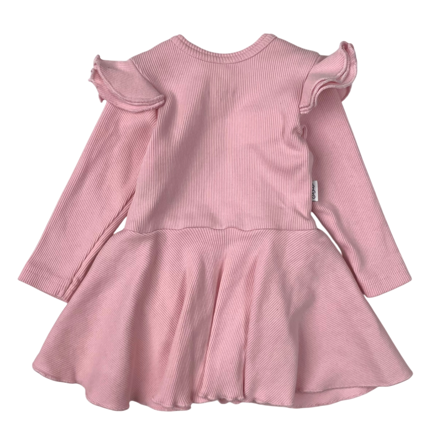 Gugguu frill dress body, pink | 56cm